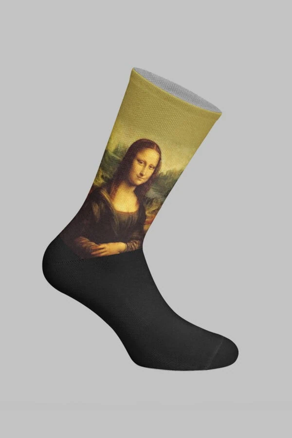 Mona Lisa Designed Digital Printed Socks