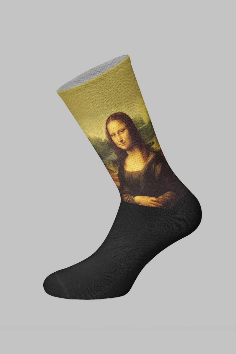 Mona Lisa Designed Digital Printed Socks - Image 2
