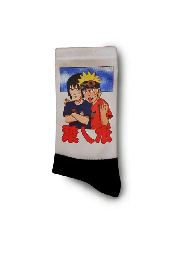 Naruto & Sasuke Anime Designed Digital Printed Socks