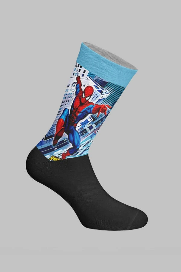 Spiderman Designed Digital Printed Socks