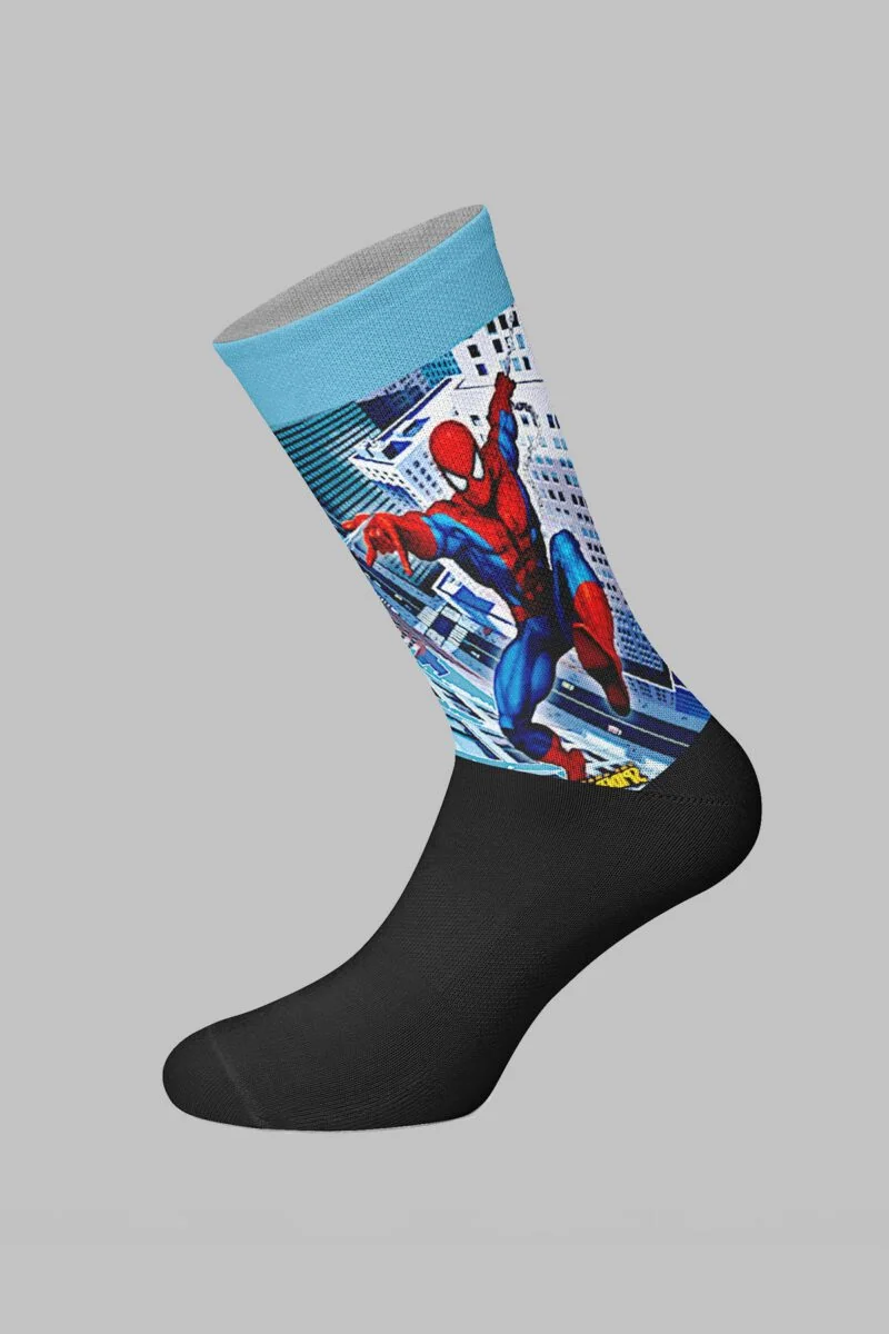Spiderman Designed Digital Printed Socks - Image 2
