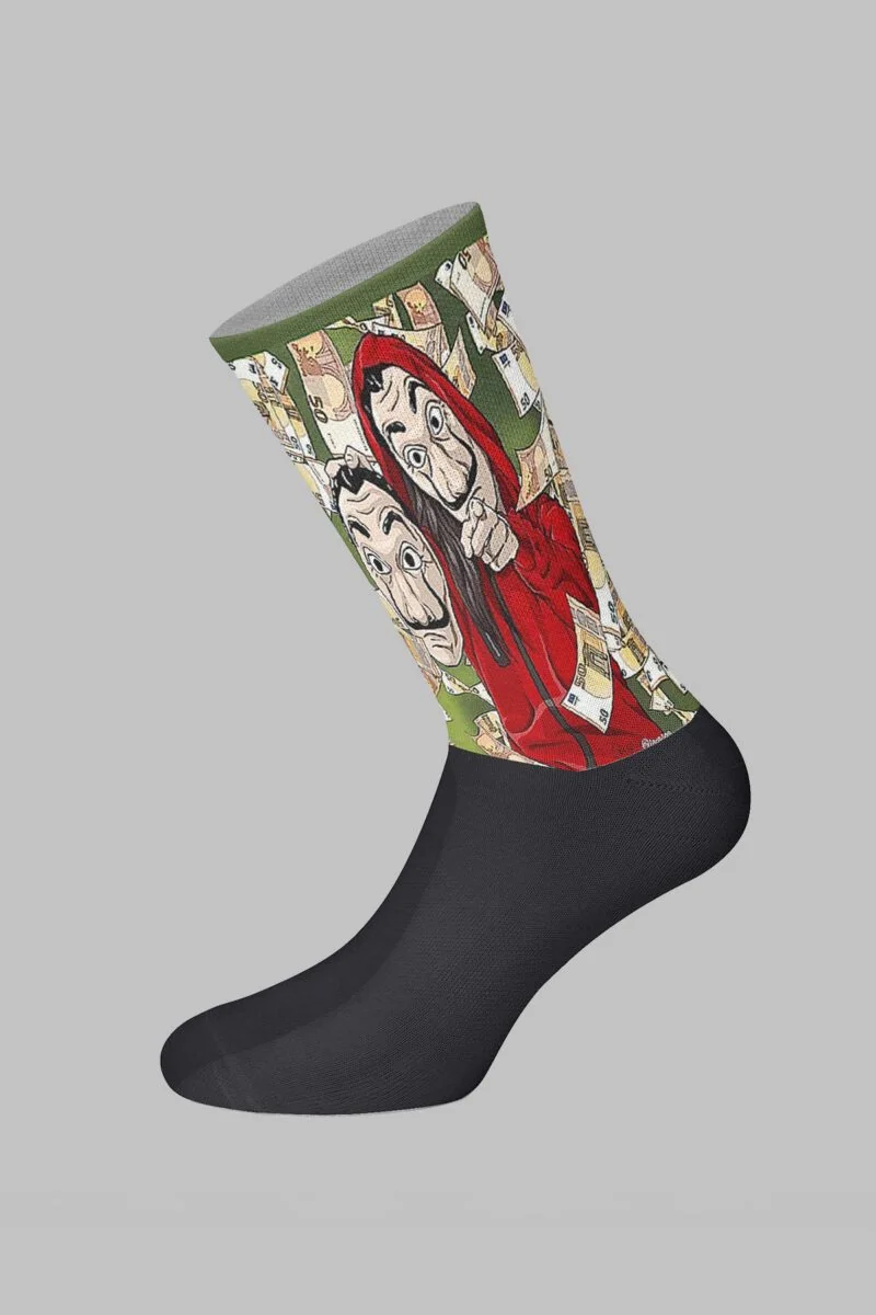 La Casa De Papel Designed Digital Printed Socks - Image 2