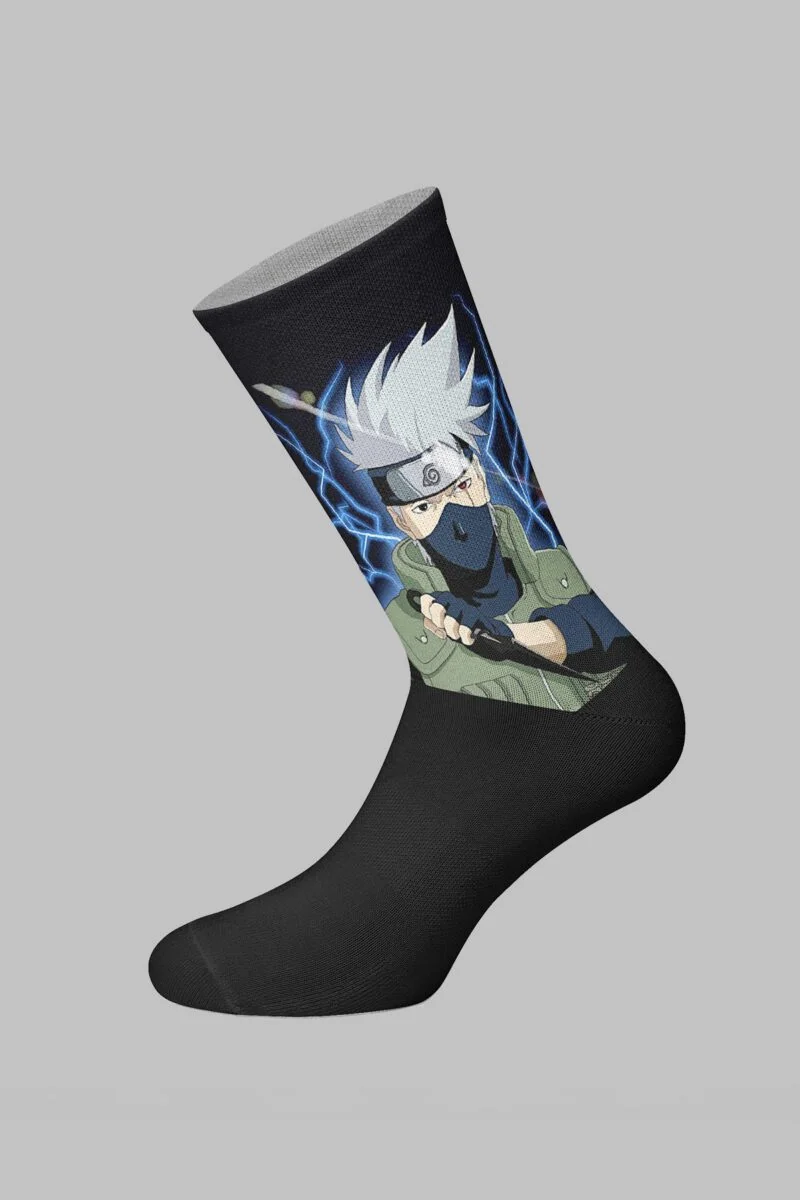 Kakashi Hatake Anime Designed Digital Printed Socks - Image 2