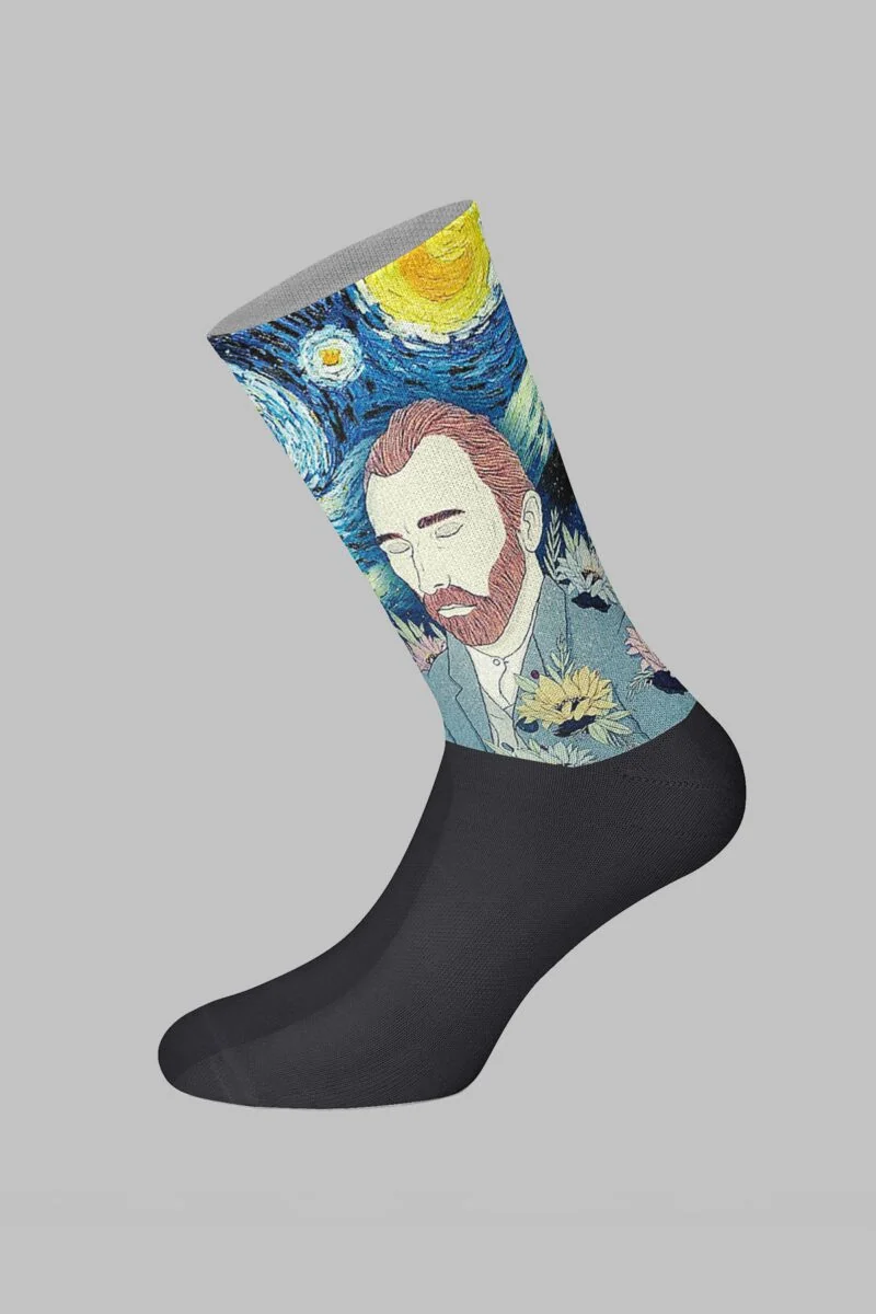 Van Gogh Digital Printed Socks - Image 2