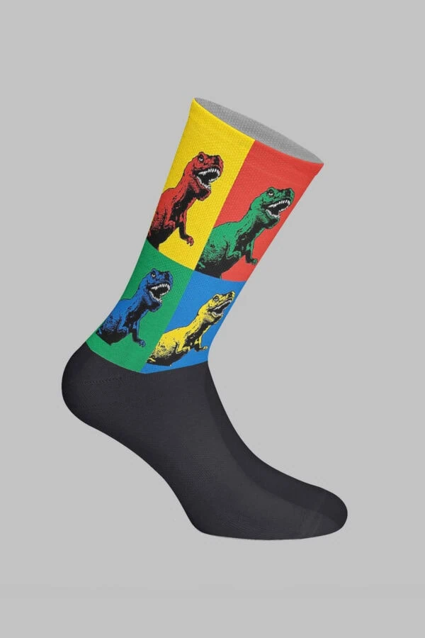 Dinosaur Designed Digital Printed Socks