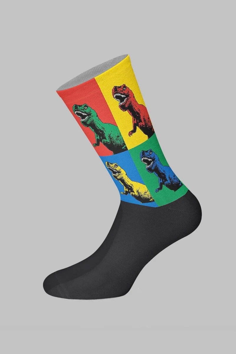 Dinosaur Designed Digital Printed Socks - Image 2