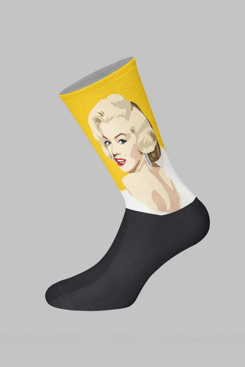 Marilyn Monroe Designed Digital Printed Socks - Image 2