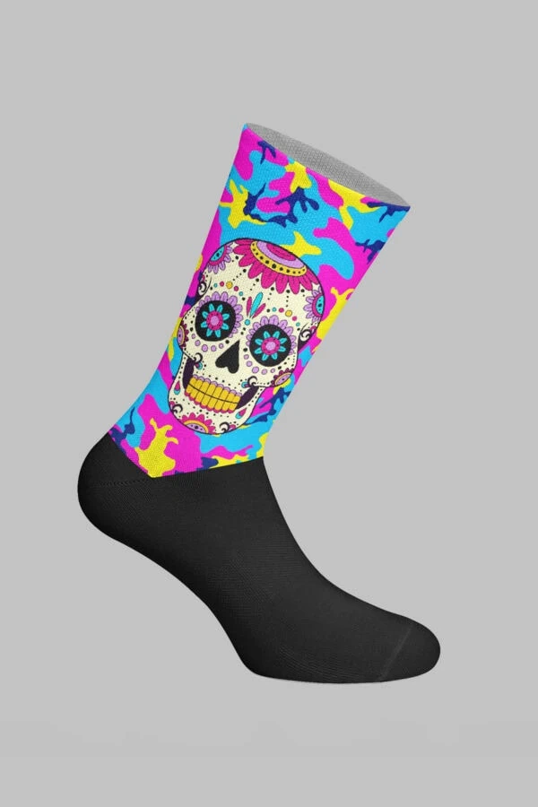 Skull Designed Digital Printed Socks