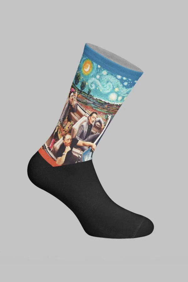 Van Gogh Dali Frida Designed Digital Printed Socks