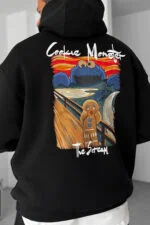 Cookie Monster Design Unisex Hoodie - Image 5