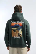 Cookie Monster Design Unisex Hoodie - Image 2