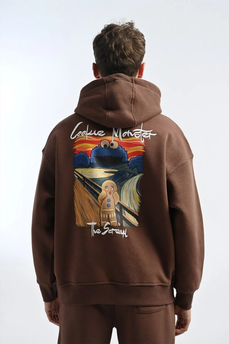 Cookie Monster Design Unisex Hoodie - Image 12