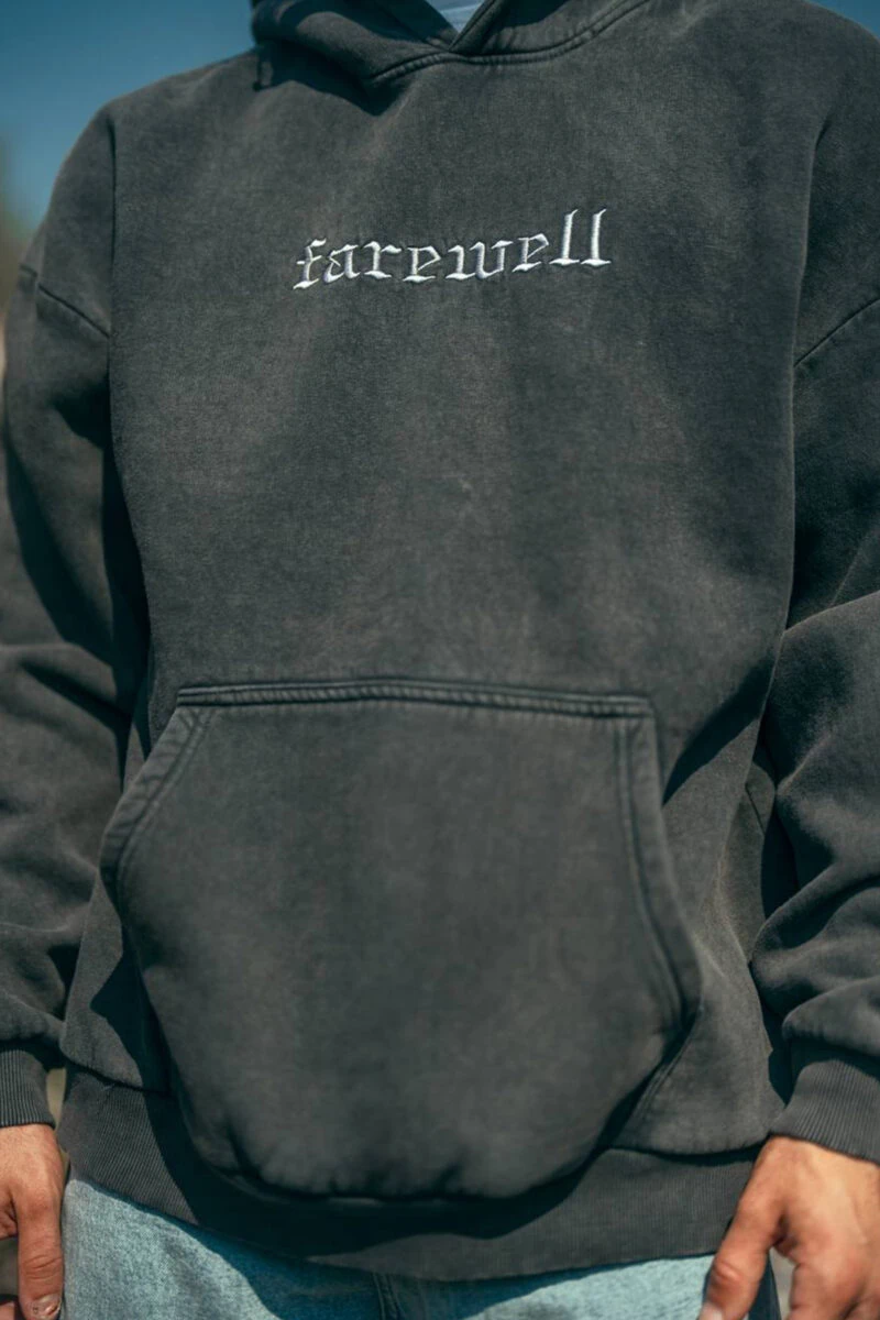 Farewell Vintage Wash Unisex Hoodie - Image 4