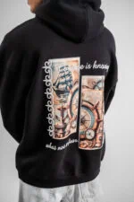 Compass Design Unisex Hoodie - Image 6