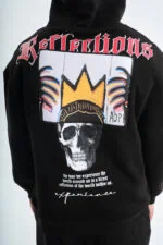 Reflections Skull Design Unisex Hoodie - Image 2