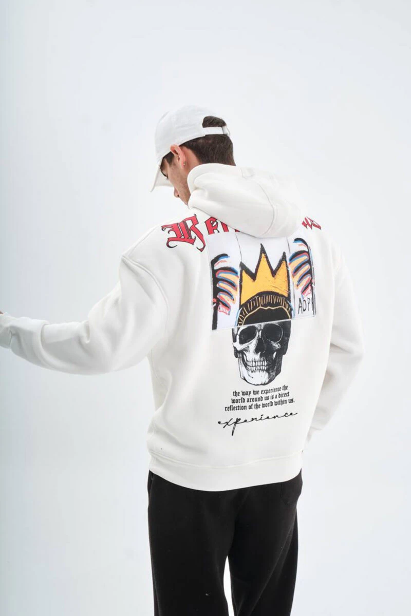 Reflections Skull Design Unisex Hoodie - Image 8