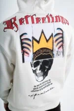 Reflections Skull Design Unisex Hoodie - Image 7