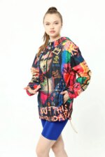 Unisex Mona Lisa Print Rain Jacket