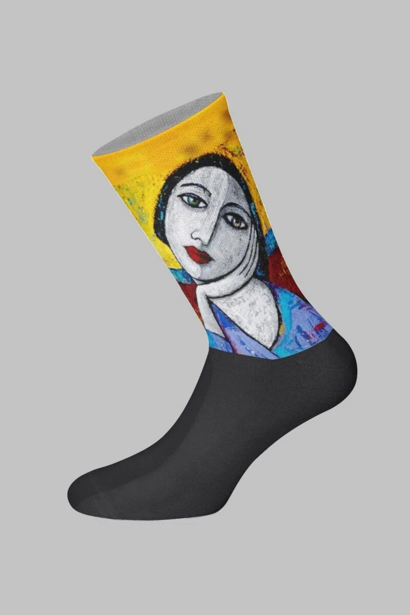 Paint Designed Digital Printed Socks - Image 2