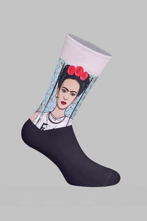Frida Roses Designed Digital Printed Socks