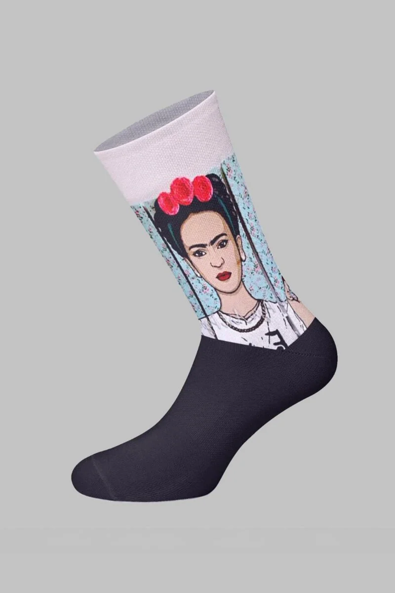 Frida Roses Designed Digital Printed Socks - Image 2