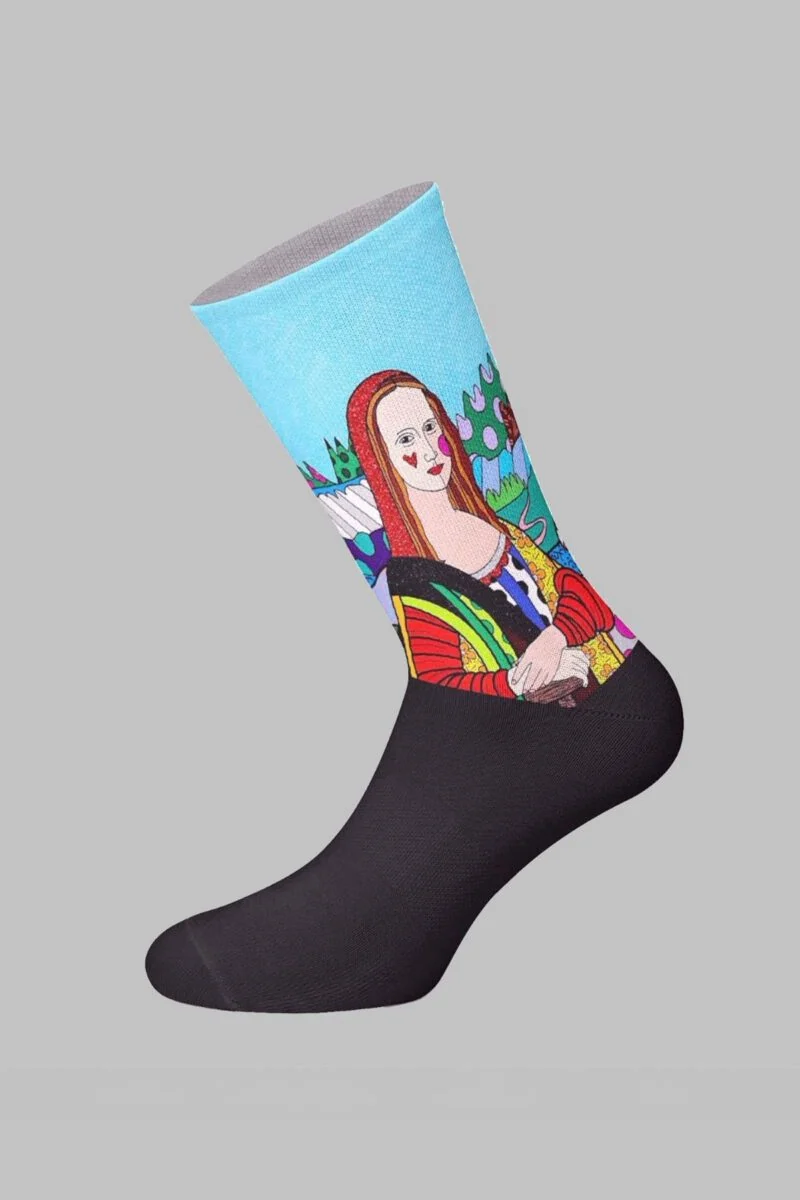 Mona Lisa Paint Designed Digital Printed Socks - Image 2
