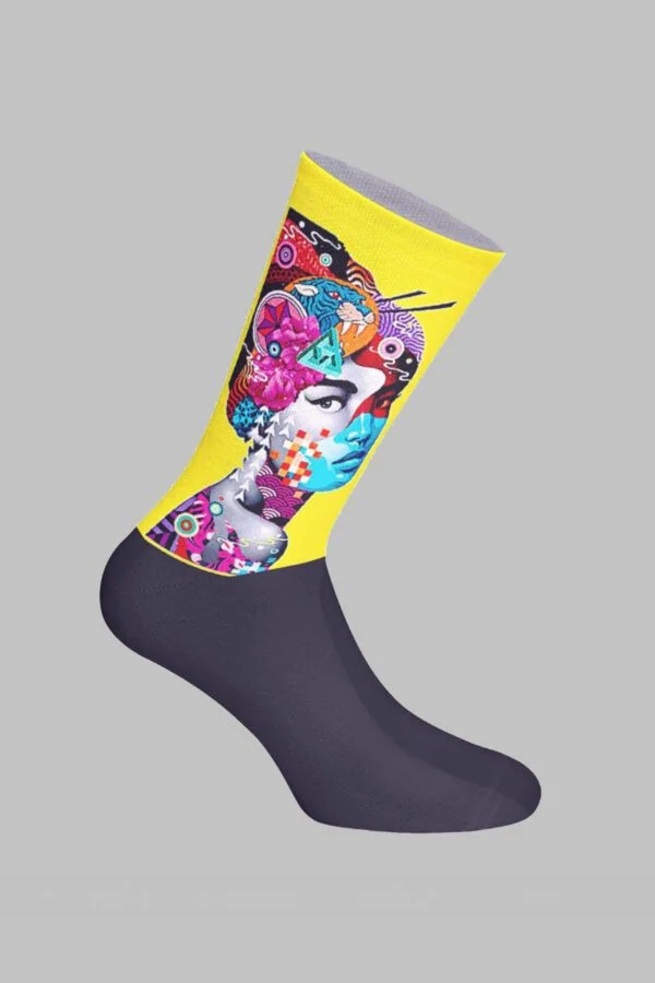 African Girl Designed Digital Printed Socks