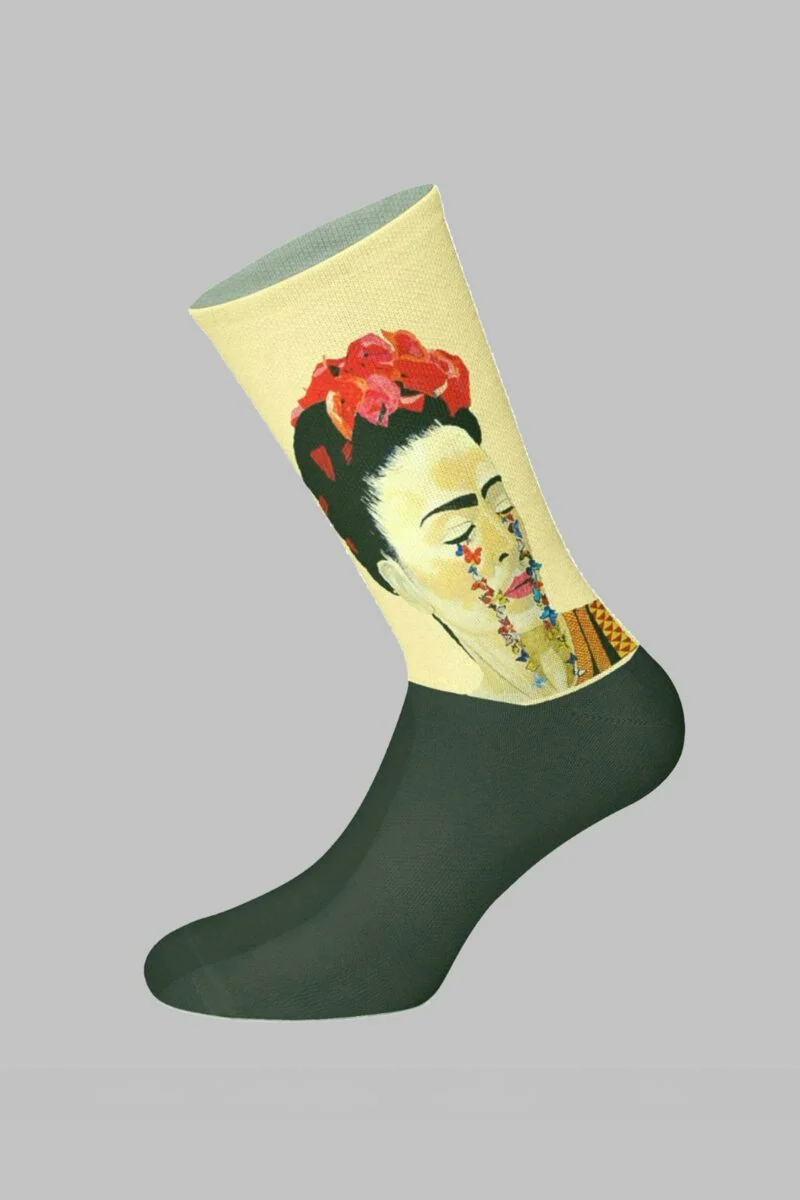 Frida Butterfly Designed Digital Printed Socks - Image 2