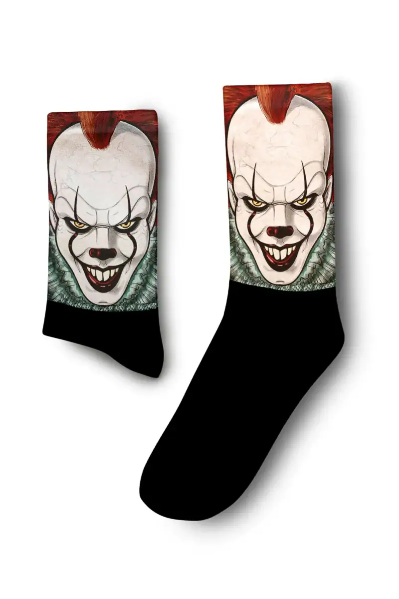 It Mask Designed Digital Printed Socks - Image 2
