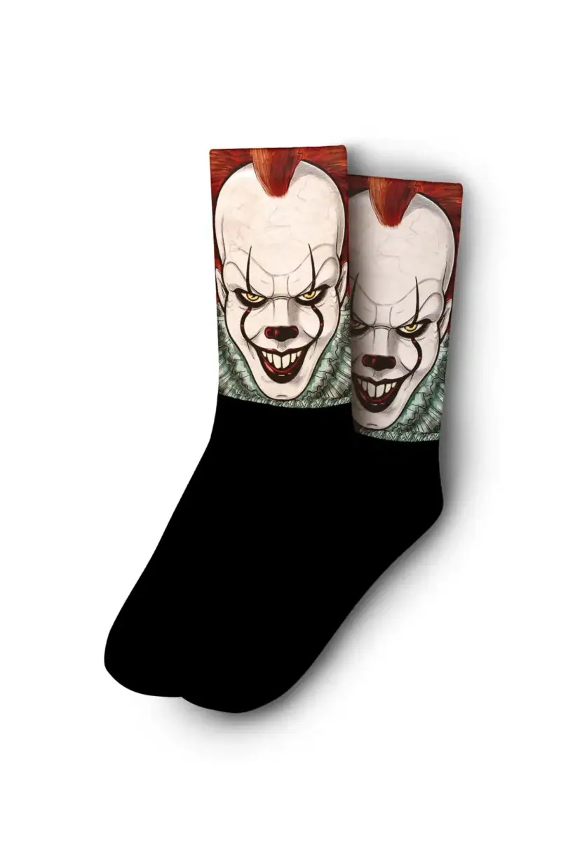 It Mask Designed Digital Printed Socks - Image 3
