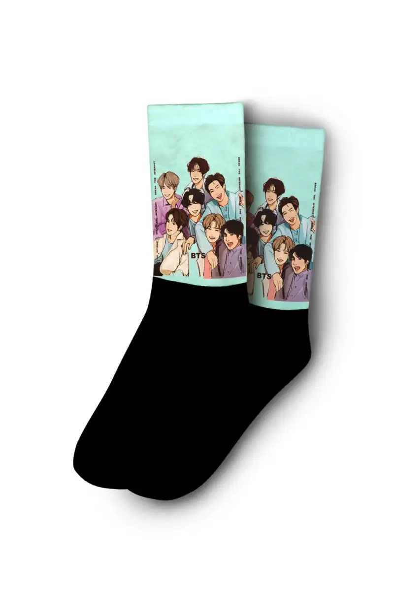 Bts Bangtan Boys Designed Digital Printed Socks - Image 3