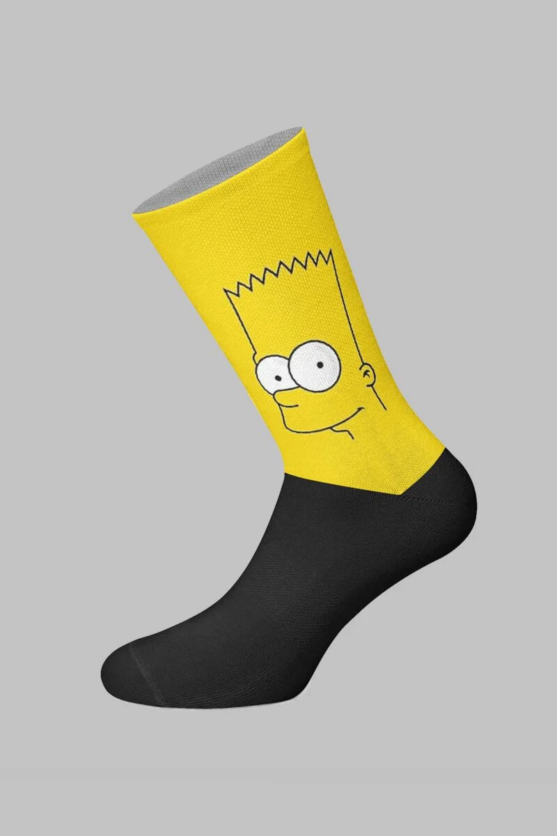 Bart Simpson Designed Digital Printed Socks - Image 2