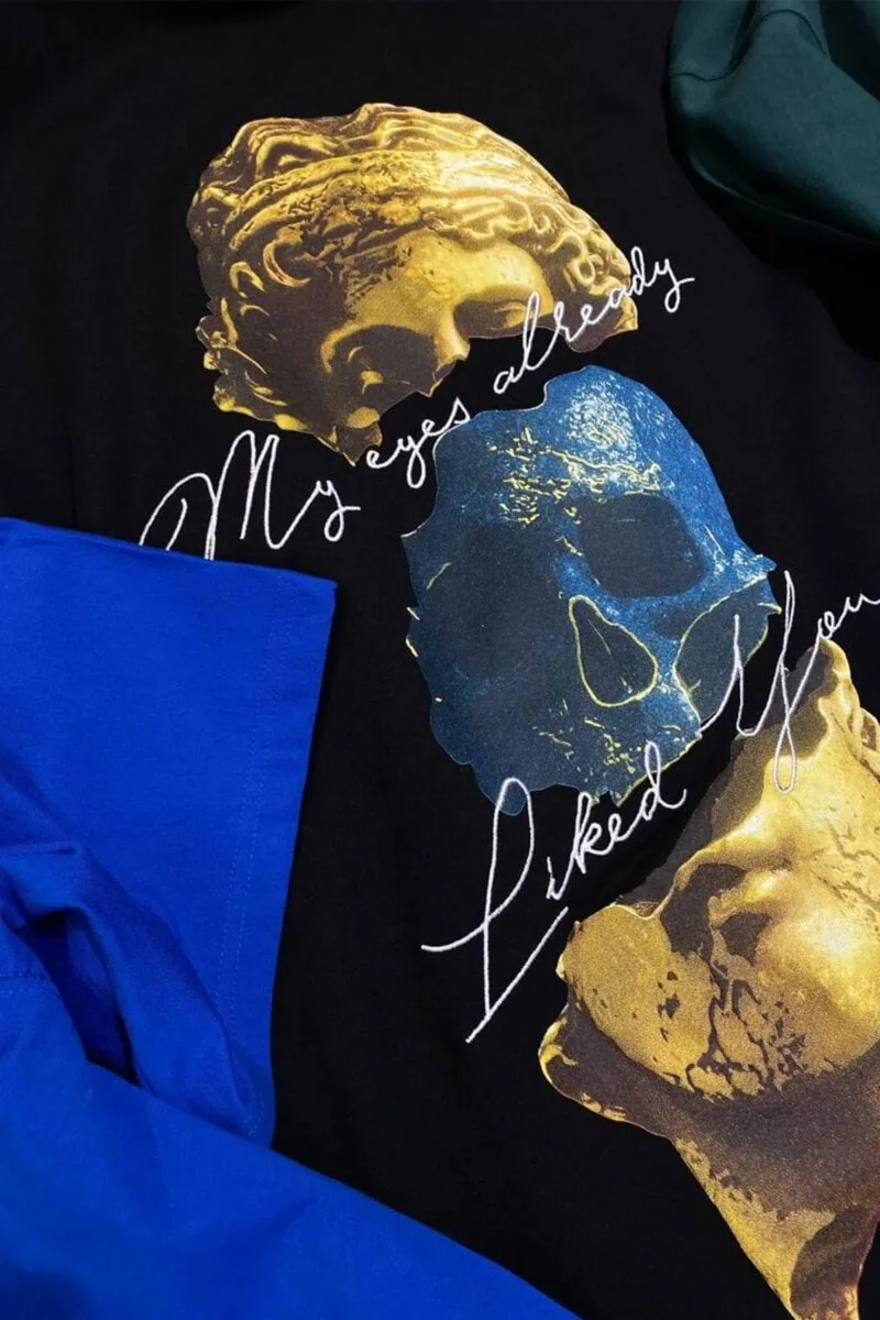 Black Already Skull Design Unisex T-Shirt - Image 6