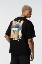Cookie Monster Scream Embroidered Unisex T-Shirt - Image 3