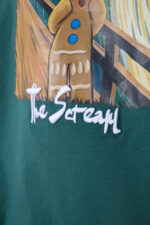 Cookie Monster Scream Embroidered Unisex T-Shirt - Image 20