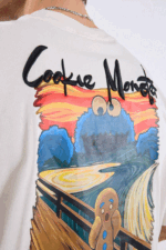 Cookie Monster Scream Embroidered Unisex T-Shirt - Image 14