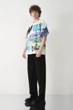 White Graffiti Design T-Shirt - Image 3