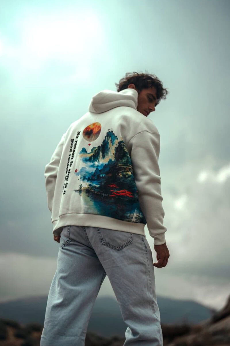 No Reason Hoodie Design Unisex Hoodie - Image 3