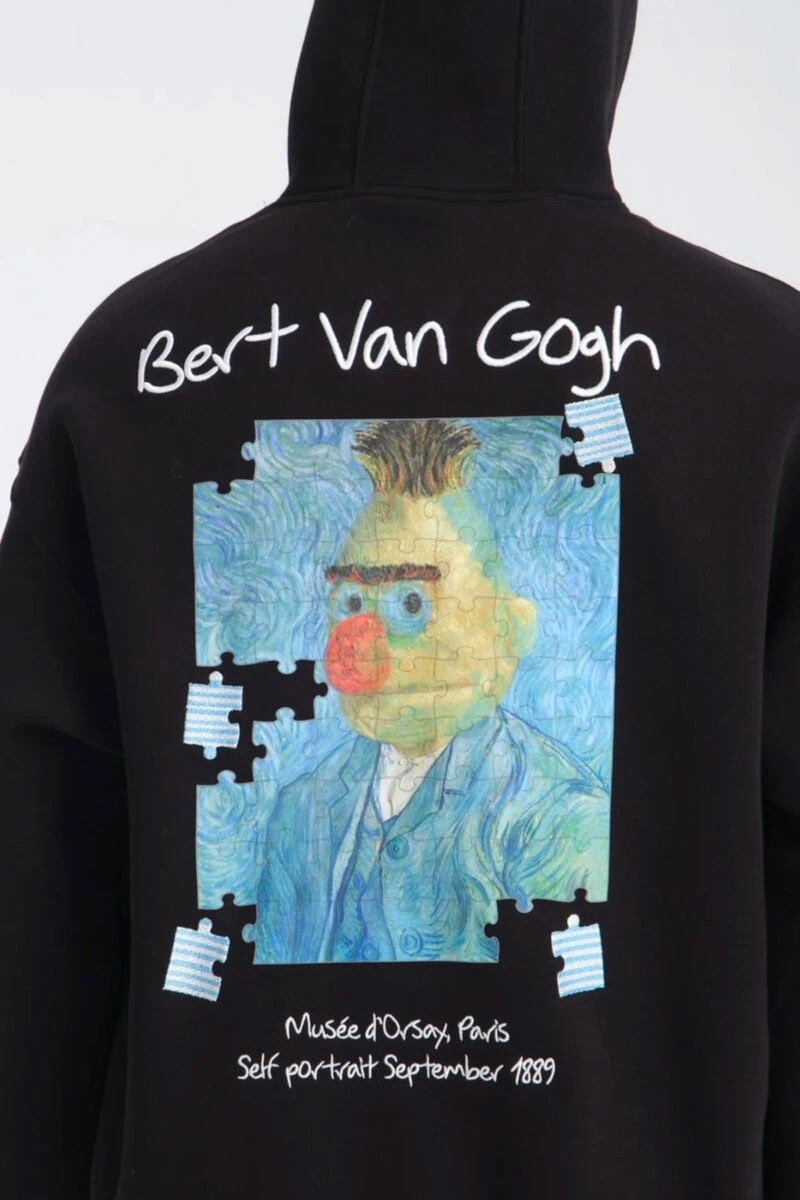 Bert Van Gogh Design Unisex Hoodie - Image 3
