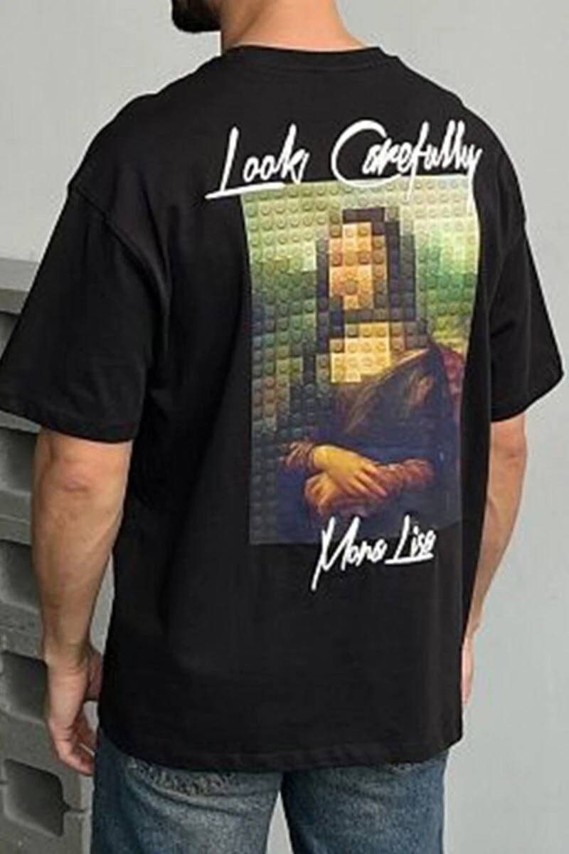Mona Lisa Design Unisex T-Shirt - Image 3